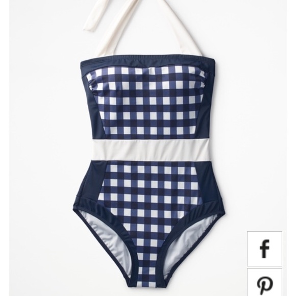 Boden Other - New boden gingham santorini swim suit blue 2